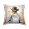 Fashionable Desert Cowgirl Outdoor Printed Pillow Design by Amanda Greenwood, 18 x 7 x 18